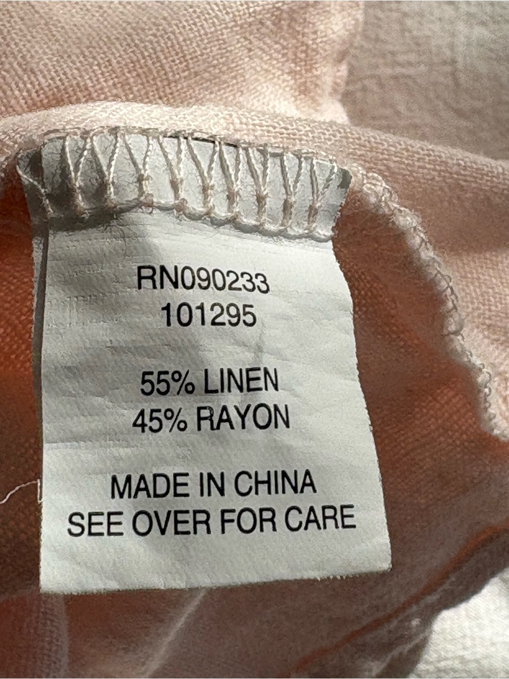 La Hearts Soft Blush Linen Pink Elastic Waist Cami - Picture 5 of 6